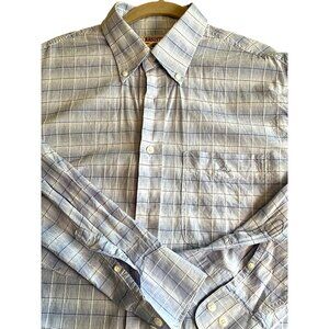 Resistol Light Blue Long‎ Sleeve  Button Up Shirt Medium